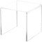 Plymor Clear Acrylic Square Display Riser, 5" H x 5" W x 5" D (1/8" thick)